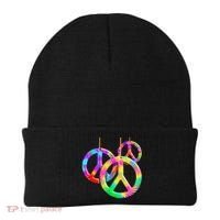 Peace Symbols Psychedelic Necklace Beanie thumb 0