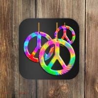 Peace Symbols Psychedelic Necklace Coaster thumb 0