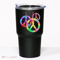 Peace Symbols Psychedelic Necklace Tumbler thumb 0