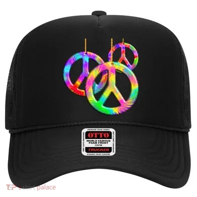 Peace Symbols Psychedelic Necklace Hat