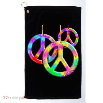 Peace Symbols Psychedelic Necklace Golf Towel