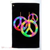 Peace Symbols Psychedelic Necklace Golf Towel thumb 0
