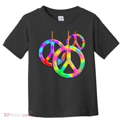 Peace Symbols Psychedelic Necklace Toddler T-Shirt