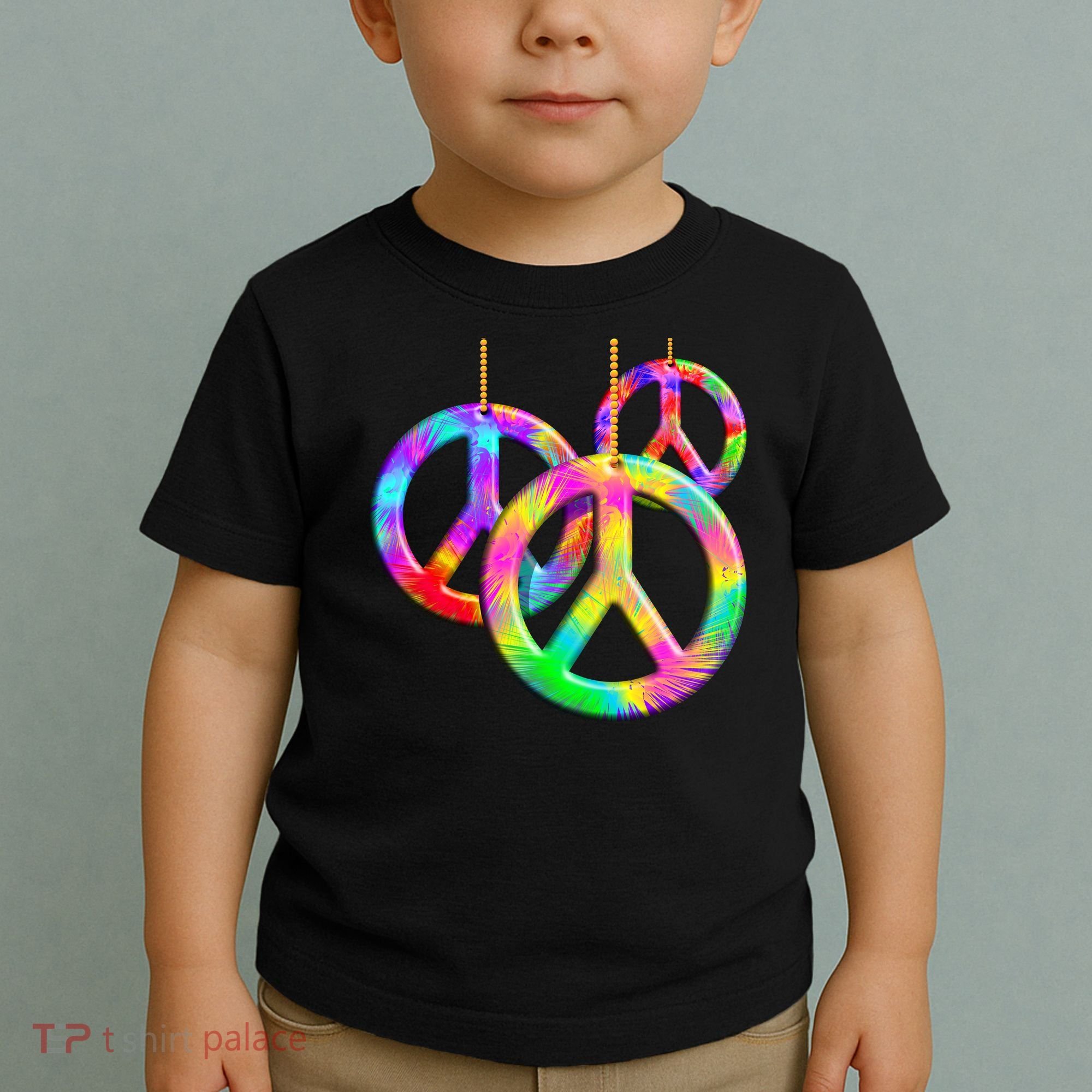 Peace Symbols Psychedelic Necklace Toddler T-Shirt