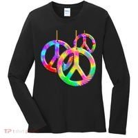 Peace Symbols Psychedelic Necklace Women's Long Sleeve Shirt thumb 0