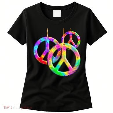 Peace Symbols Psychedelic Necklace Women's T-Shirt