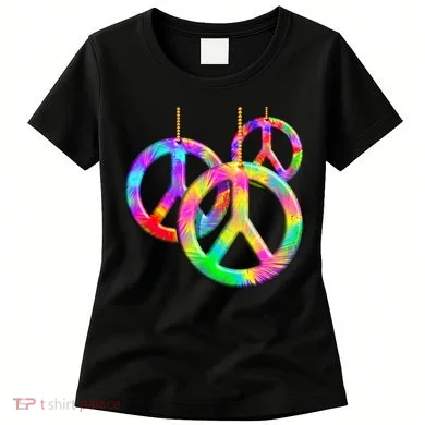 Peace Symbols Psychedelic Necklace Women's T-Shirt