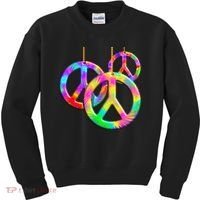 Peace Symbols Psychedelic Necklace Kids Sweatshirt thumb 0