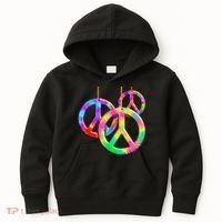 Peace Symbols Psychedelic Necklace Kids Hoodie thumb 0