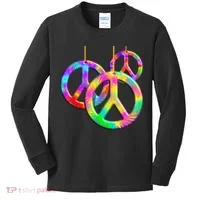 Peace Symbols Psychedelic Necklace Kids Long Sleeve Shirt thumb 0