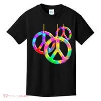 Peace Symbols Psychedelic Necklace Kids T-Shirt thumb 0