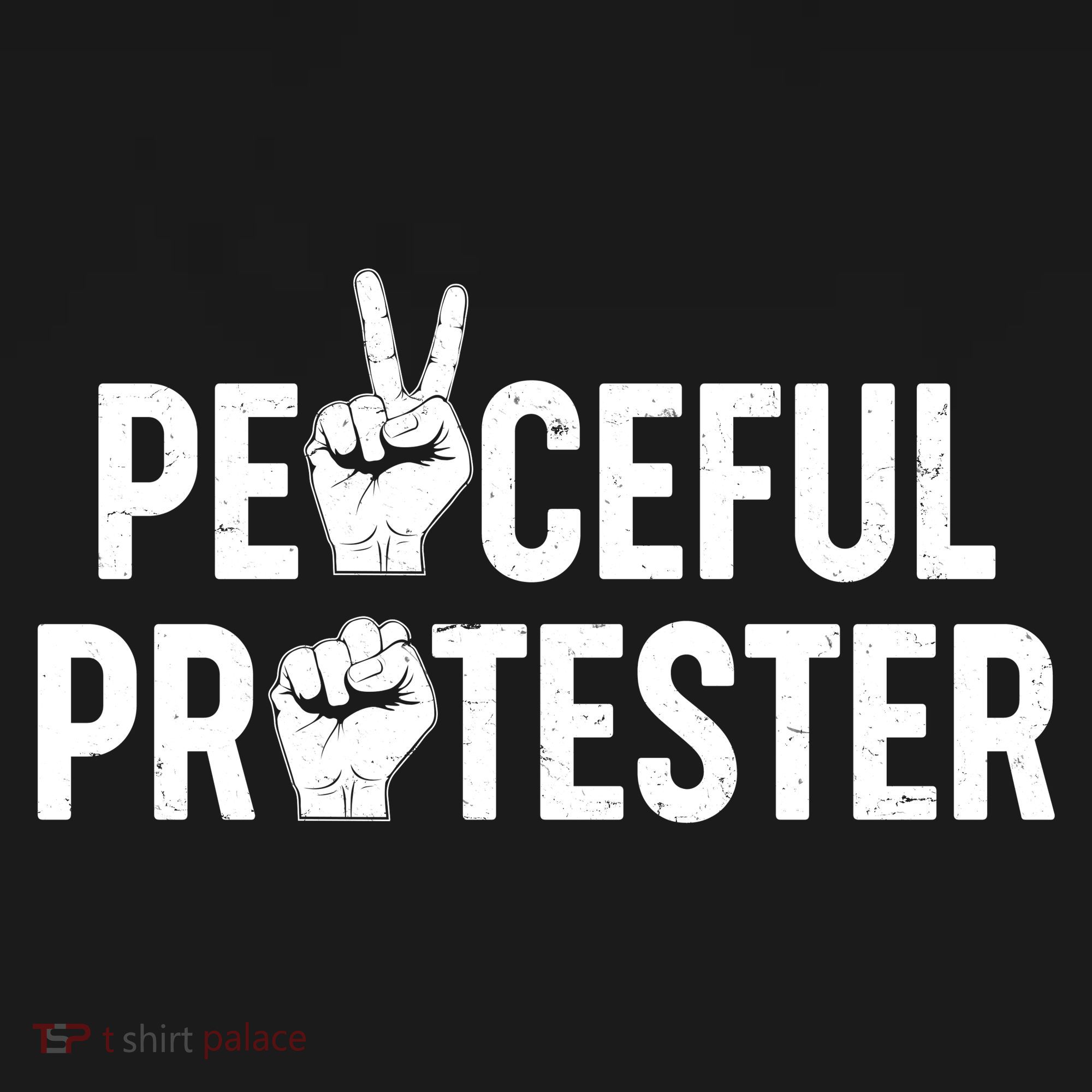 Peaceful Protester Peace Sign Protest Fist Baby Bodysuit