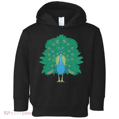 Peacock Bird Toddler Hoodie