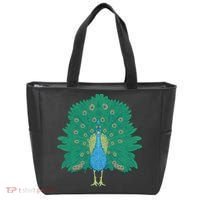 Peacock Bird Tote Bag thumb 0