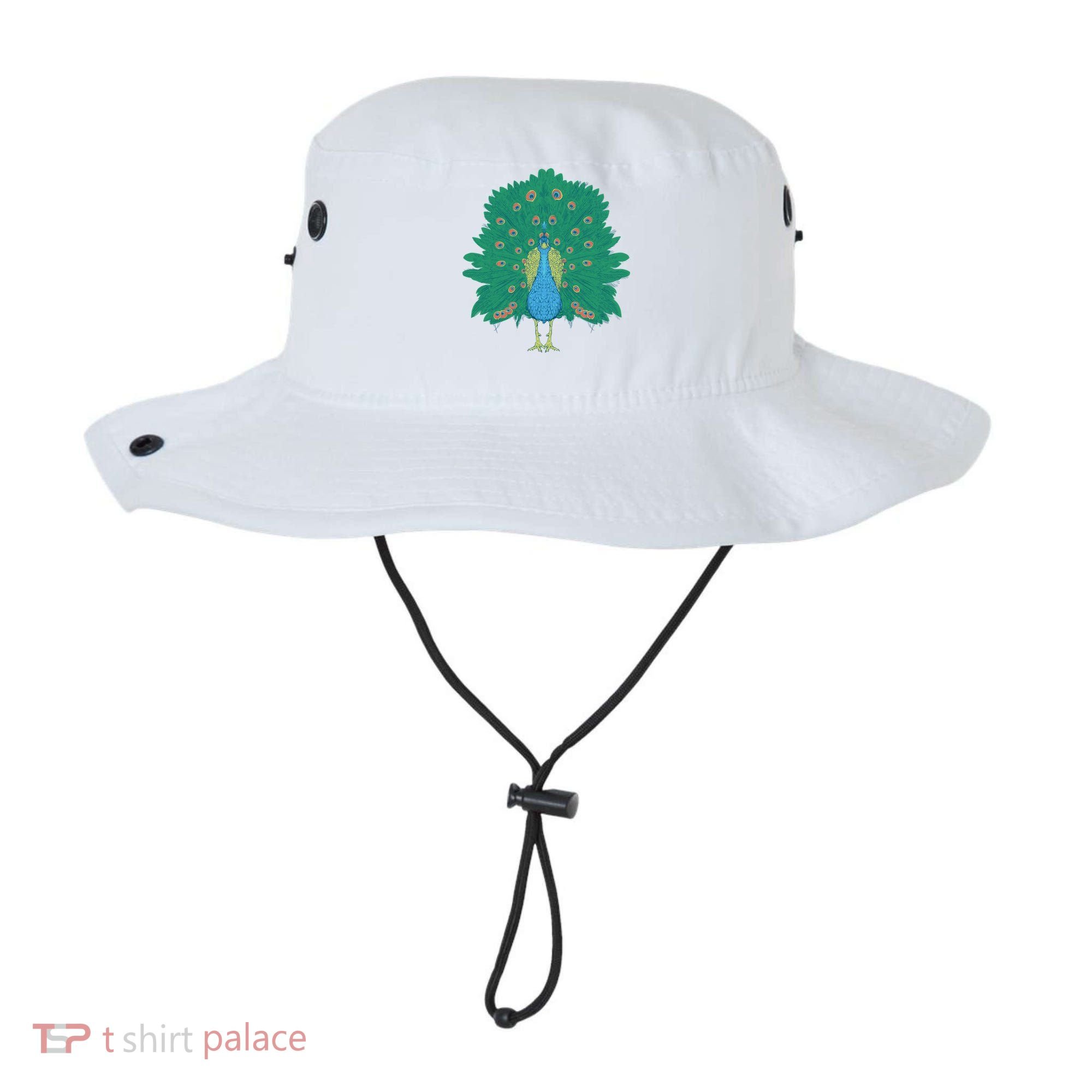 Peacock Bird Bucket Hat