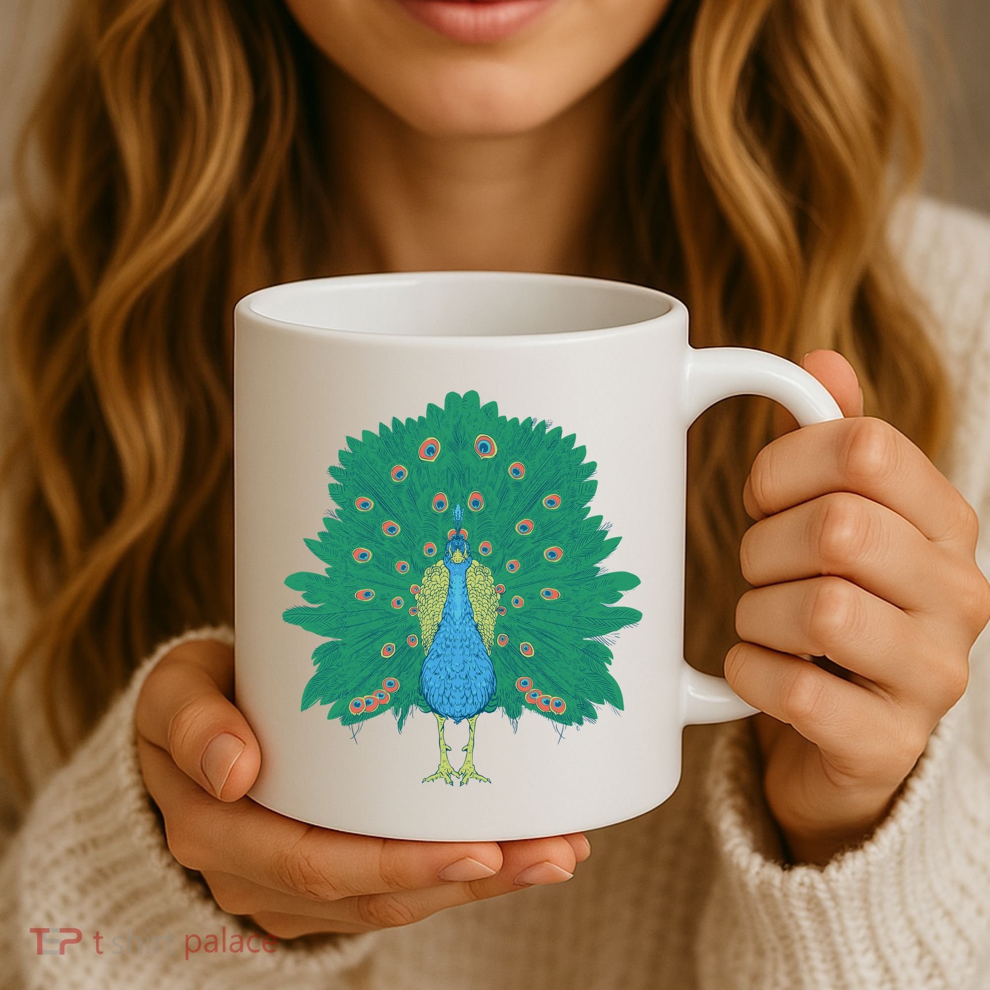 Peacock Bird Coffee Mug