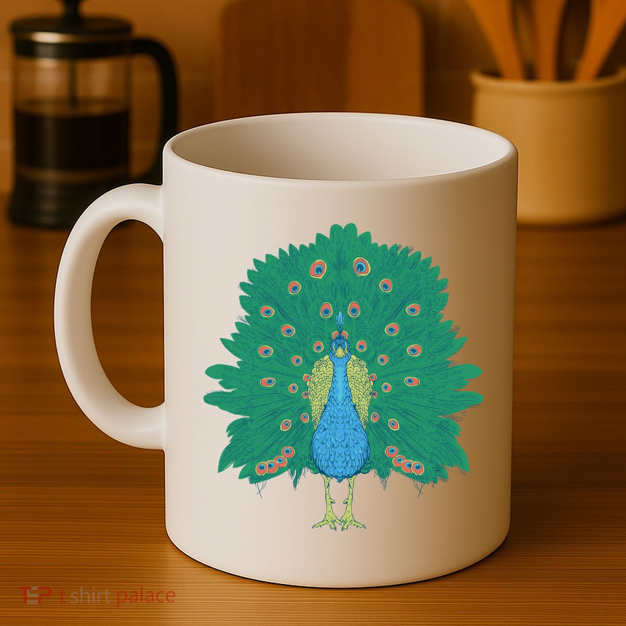 Peacock Bird Coffee Mug