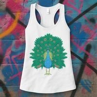Peacock Bird Women's Tank Top thumb 3