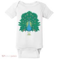 Peacock Bird Baby Bodysuit thumb 0