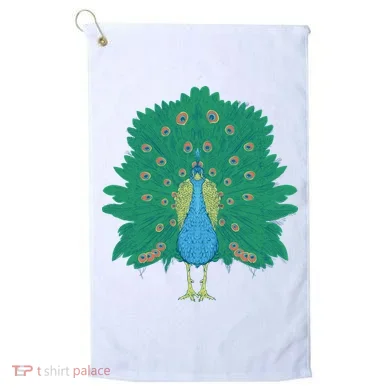 Peacock Bird Golf Towel