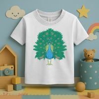 Peacock Bird Toddler T-Shirt thumb 3