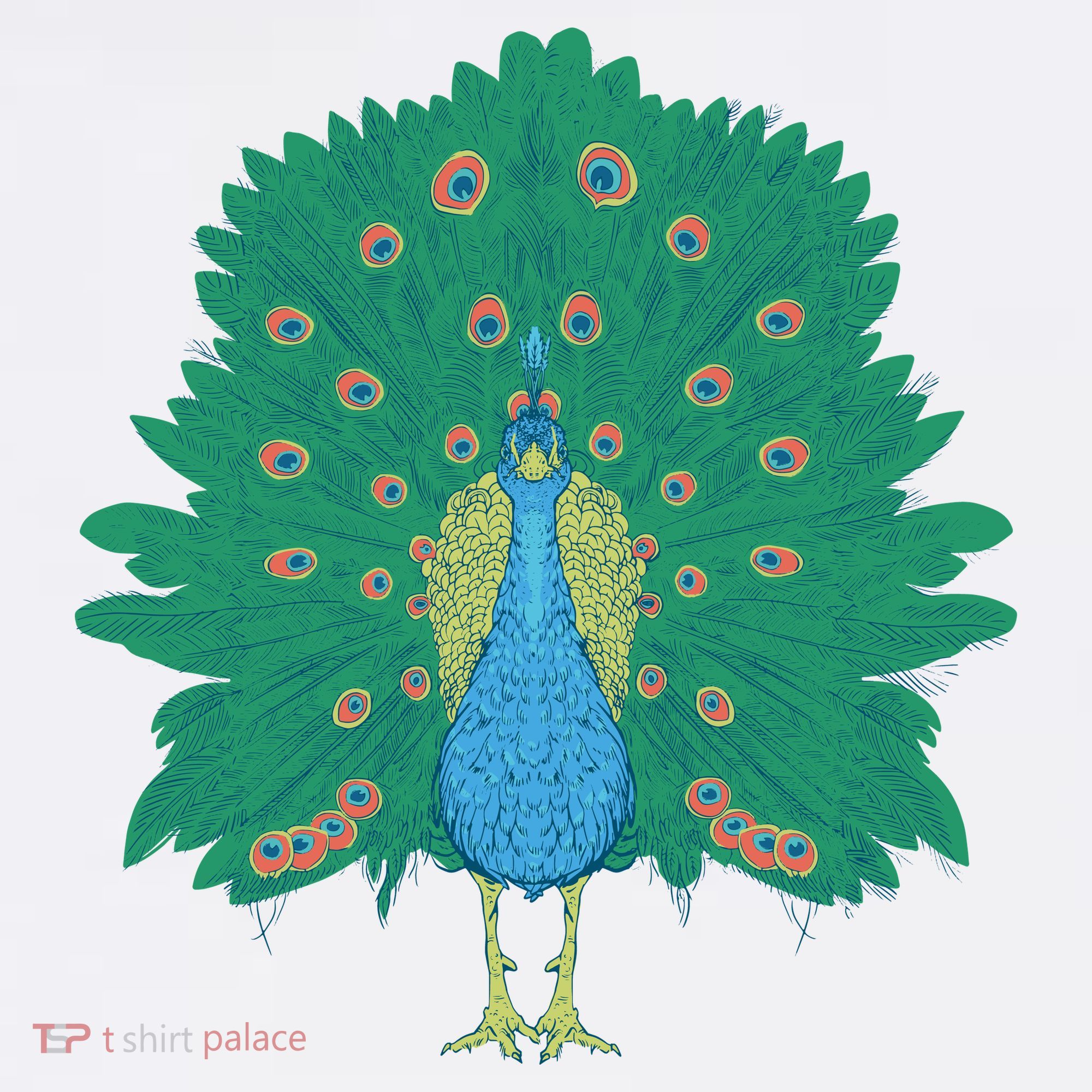Peacock Bird Women's Long Sleeve Shirt