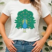 Peacock Bird Women's T-Shirt thumb 2