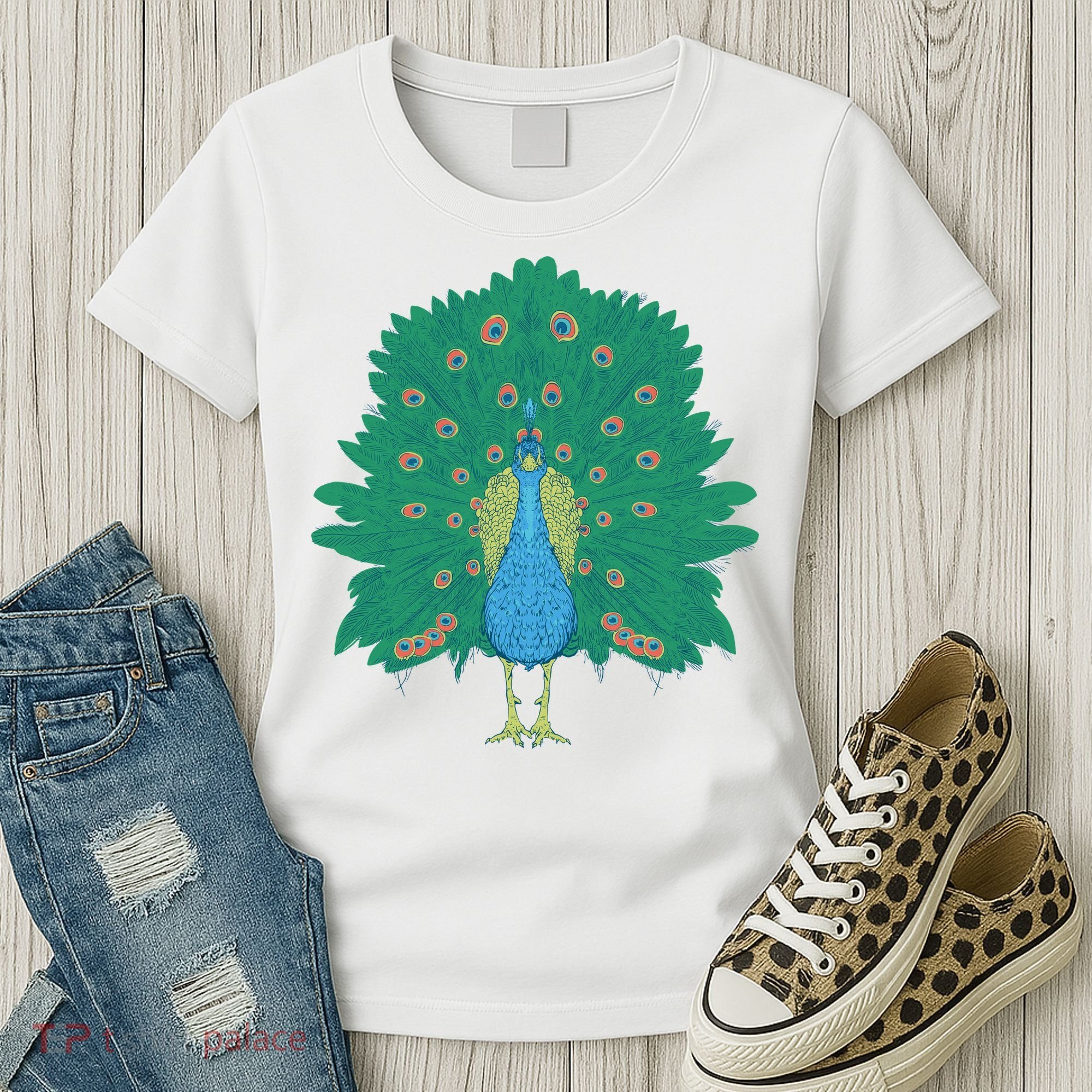 Peacock Bird Women's T-Shirt