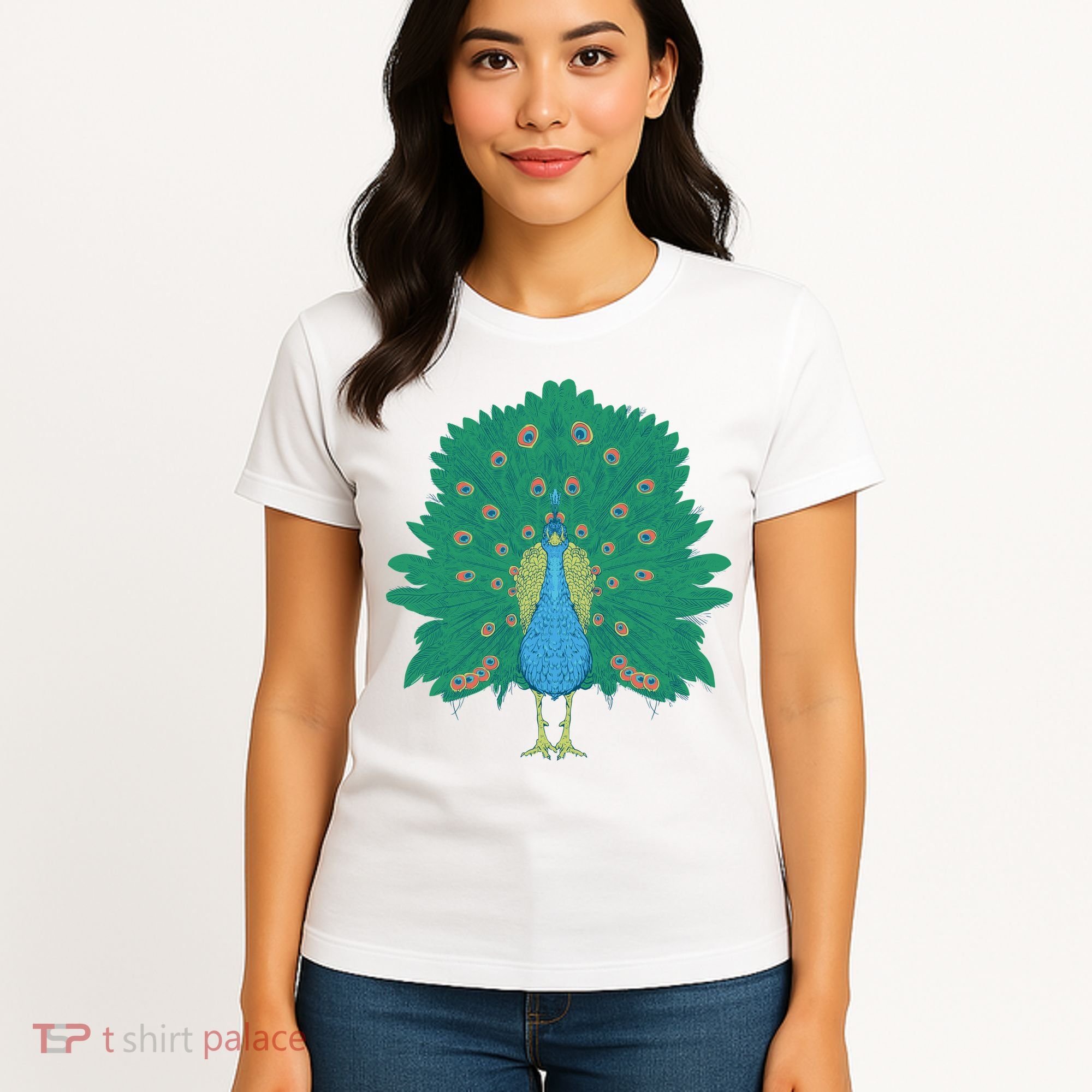 Peacock Bird Women's T-Shirt