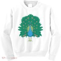 Peacock Bird Kids Sweatshirt thumb 0