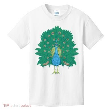 Peacock Bird Kids T-Shirt
