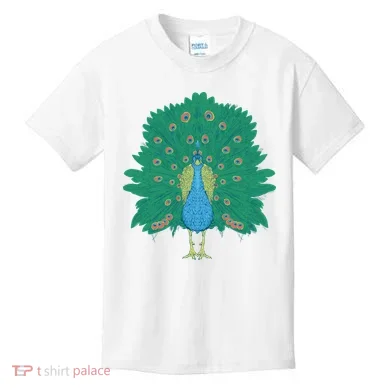 Peacock Bird Kids T-Shirt