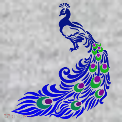 Peacock Colorful Illustration The Baniff Cuffed Pom Beanie