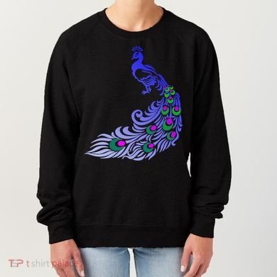 Peacock Colorful Illustration Women's Sweatshirt