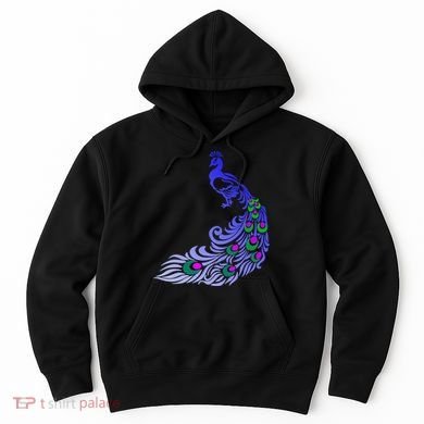 Peacock Colorful Illustration Hoodie
