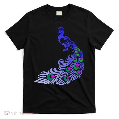 Peacock Colorful Illustration T-Shirt