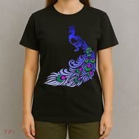 Peacock Colorful Illustration T-Shirt thumb 4