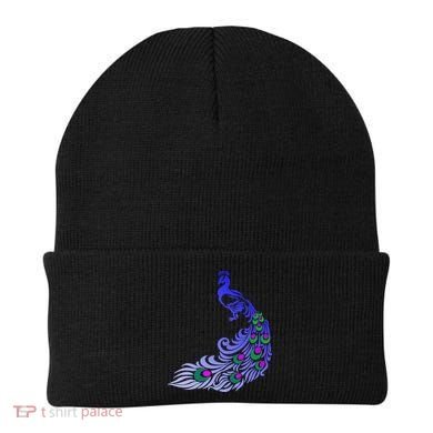 Peacock Colorful Illustration Beanie