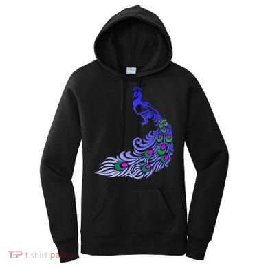 Peacock Colorful Illustration Women's Hoodie