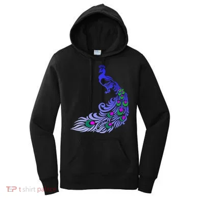 Peacock Colorful Illustration Women's Hoodie