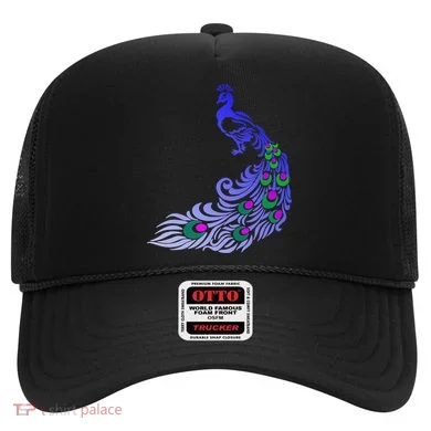Peacock Colorful Illustration Hat