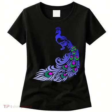 Peacock Colorful Illustration Women's T-Shirt