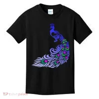 Peacock Colorful Illustration Kids T-Shirt thumb 0