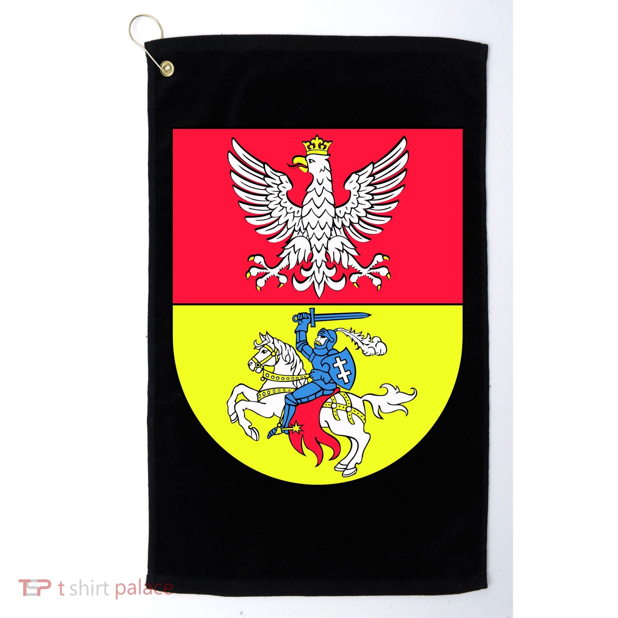 Polish Eagle Bialystok Coat Of Arms City Golf Towel