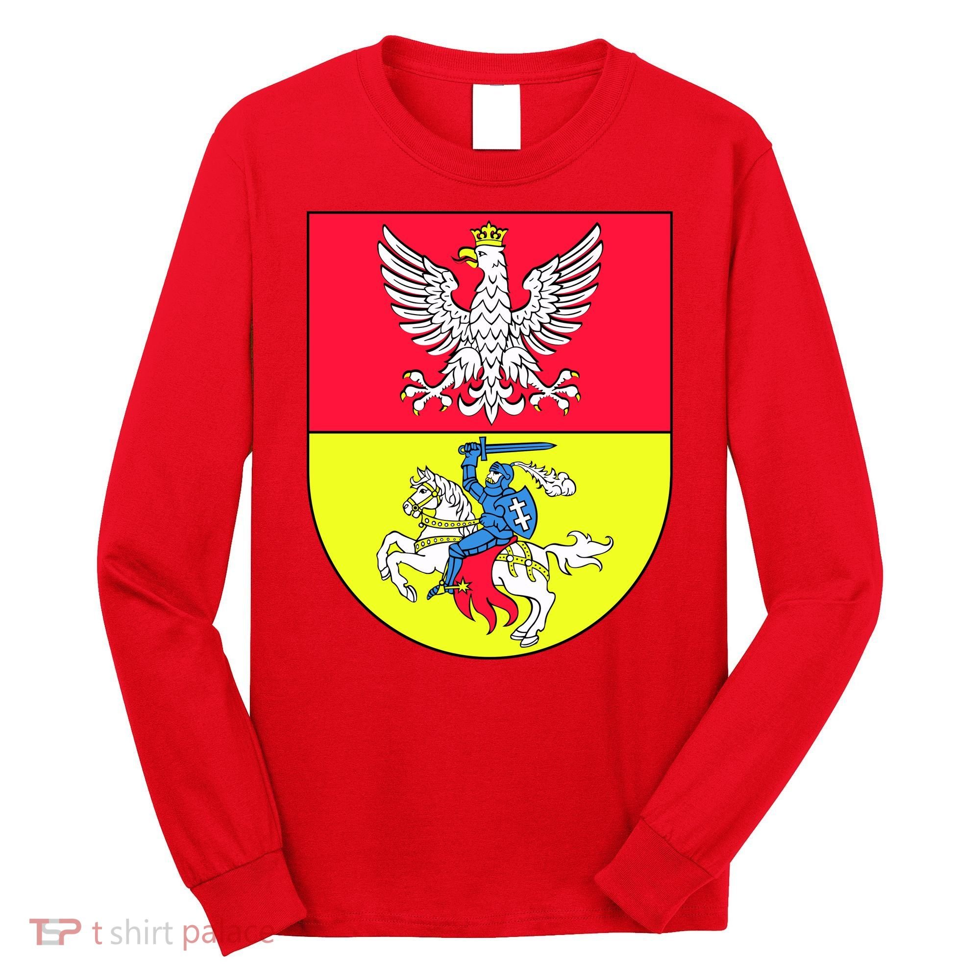 Polish Eagle Bialystok Coat Of Arms City Long Sleeve Shirt
