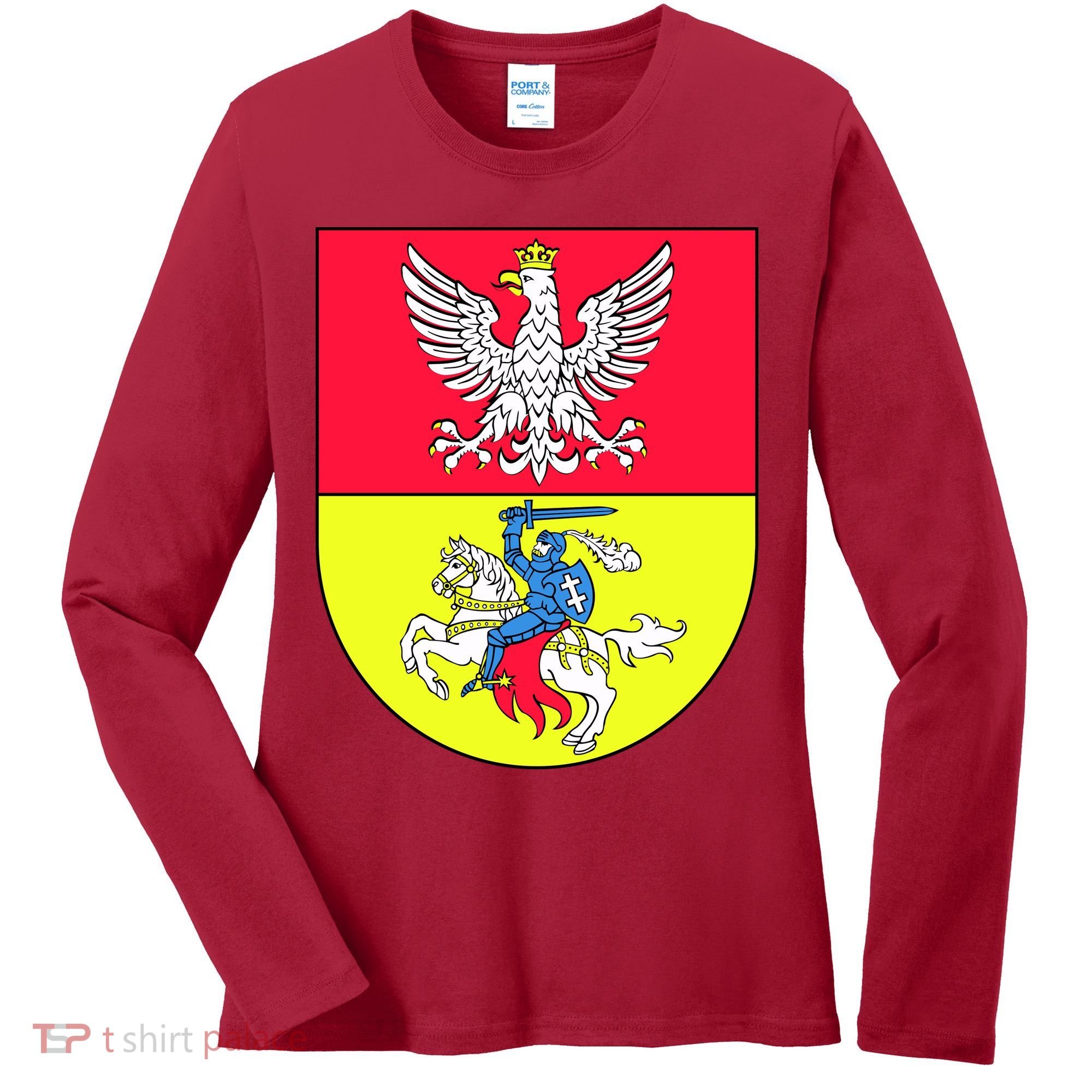 Polish Eagle Bialystok Coat Of Arms City Women's Long Sleeve Shirt