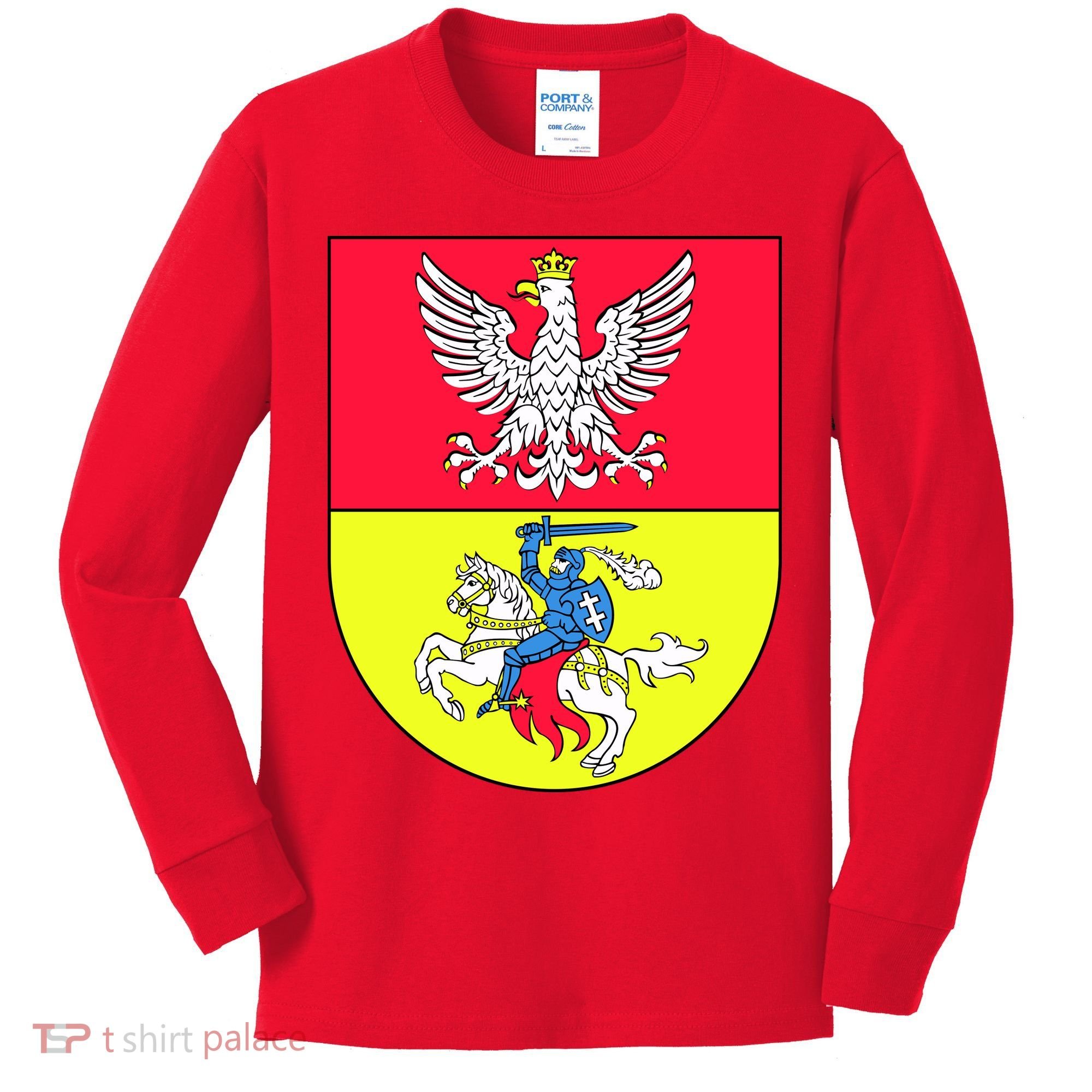 Polish Eagle Bialystok Coat Of Arms City Kids Long Sleeve Shirt