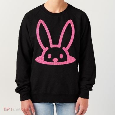 Peaking Easter Bunny Cute Women's Sweatshirt