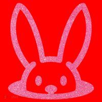 Peaking Easter Bunny Cute Santa Hat thumb 1