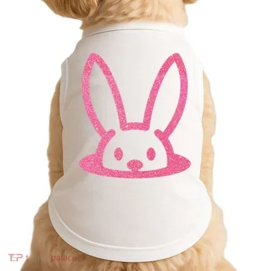 Peaking Easter Bunny Cute Doggie Tank